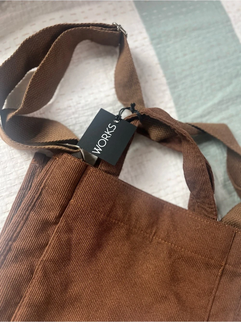 Corduroy Casual Women's Tote Shoulder Bag Retro Art Canvas Bags